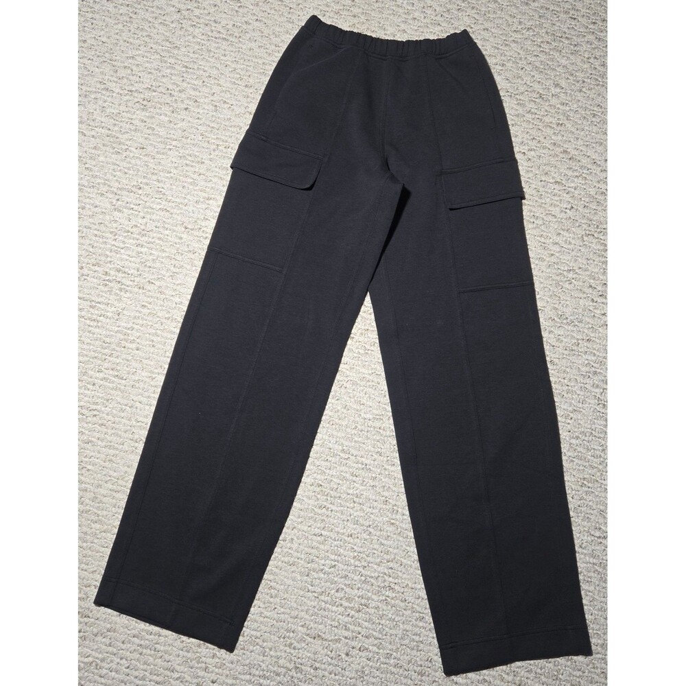Lululemon Cotton-Blend Double-Knit Mid-Rise Cargo Sweatpant Women's Size 2 Black